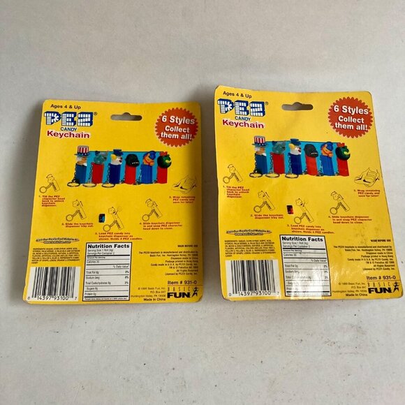 Lot 2 Pez Candy Keychains NEW On Cards Horse & Lion Dispensers - Picture 4 of 5